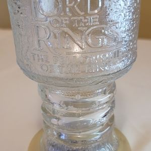 Lord of the Rings 2001 BK Gandolph glass goblet December 2001.  Rare!